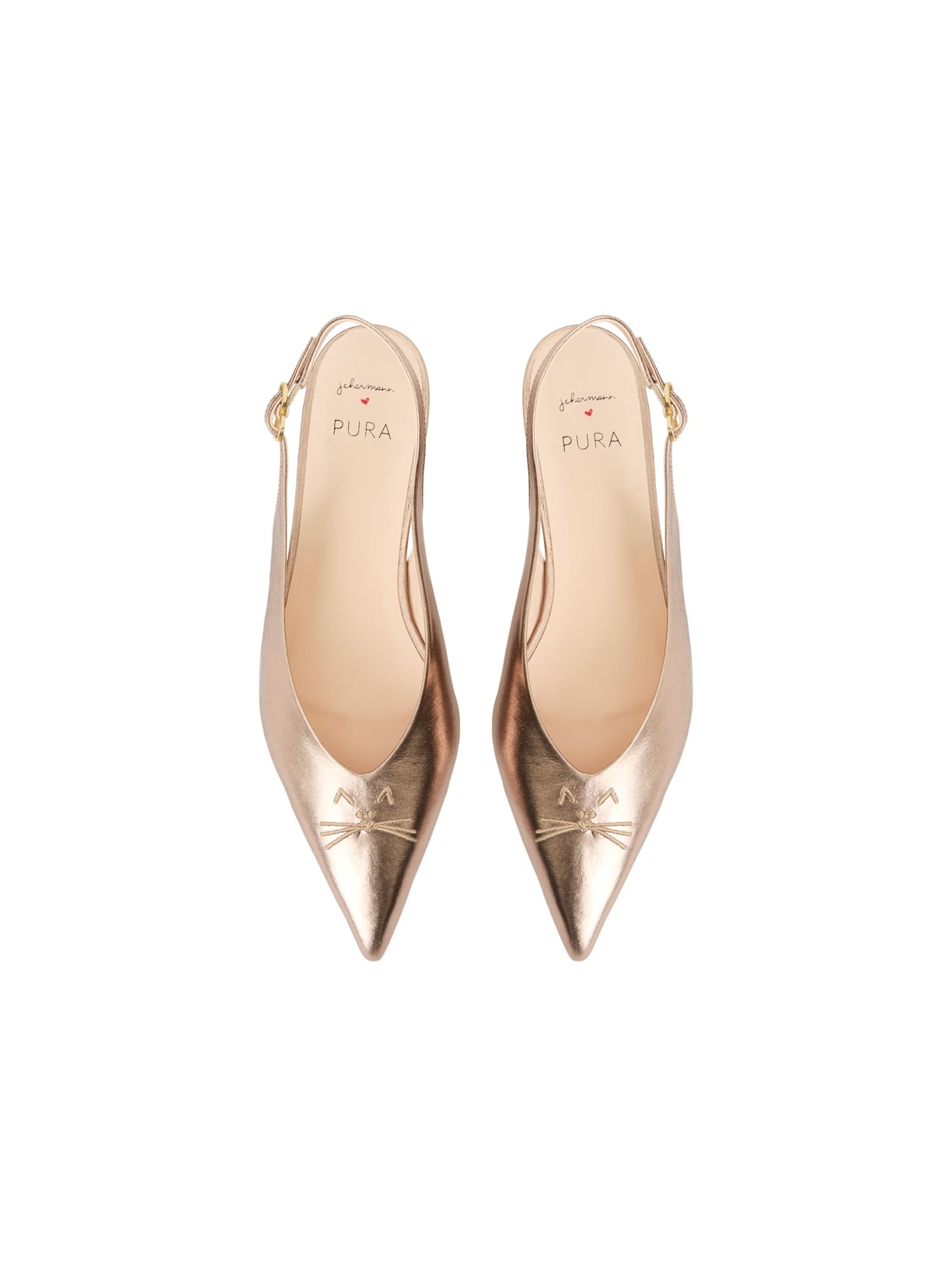 Sapatilha Couro Cat Marguerite Silver Pura