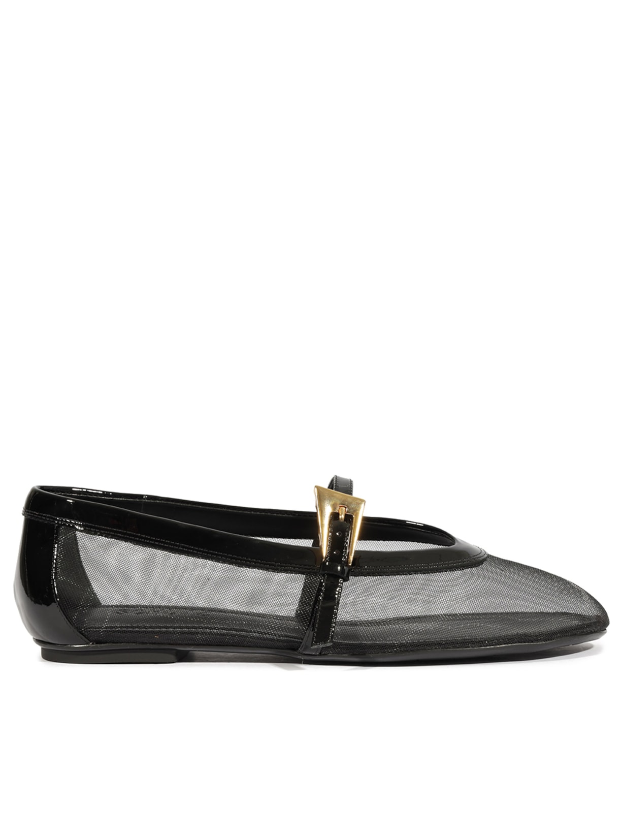 Sapatilha Fecho Metálico - Preto