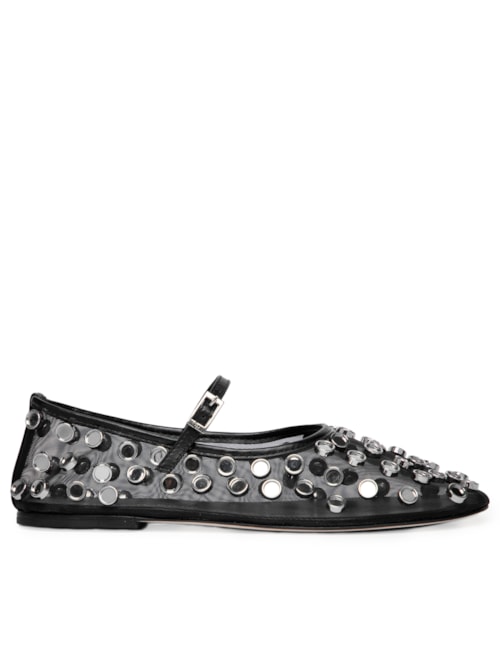 Sapatilha Feminina Aurora Tachas - Preto