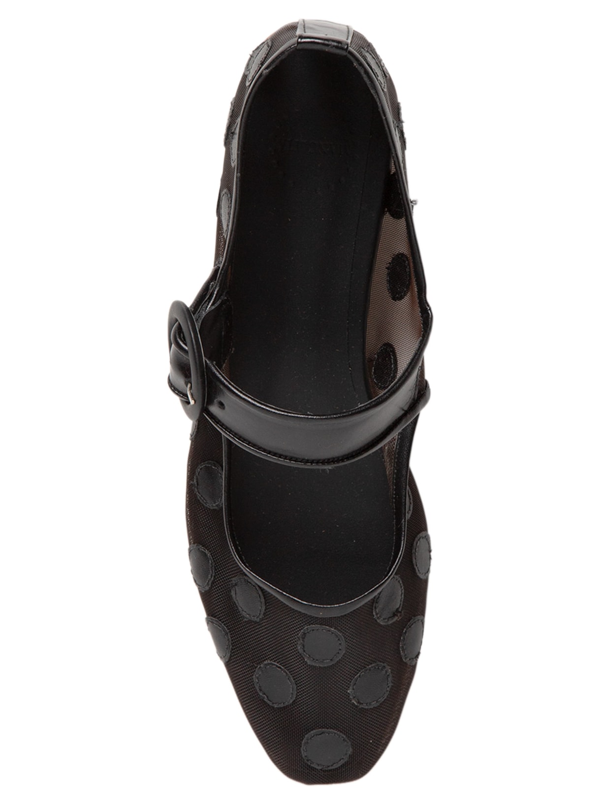 Sapatilha Feminina Ballerine Olivia Poá Preto Manolita