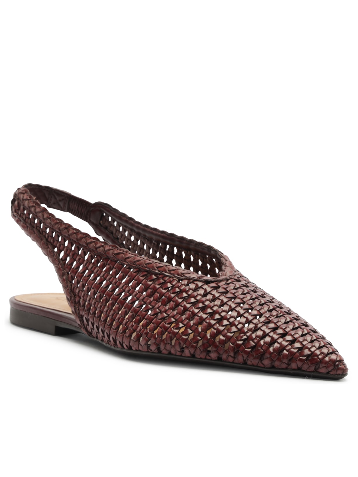 Sapatilha Feminina Bico Fino Marrom Arezzo