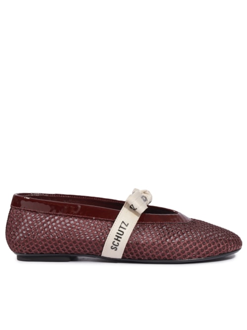 Sapatilha Feminina Bico Redondo - Vermelho