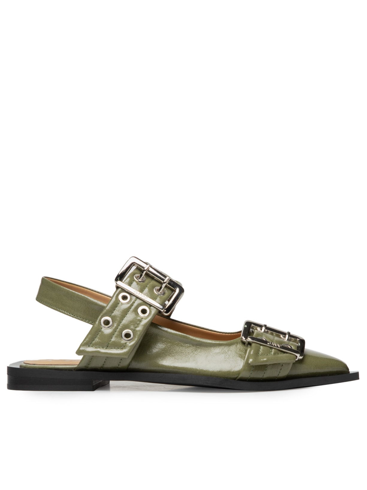 Sapatilha Feminina Buckle Ballerina Naplack - Verde