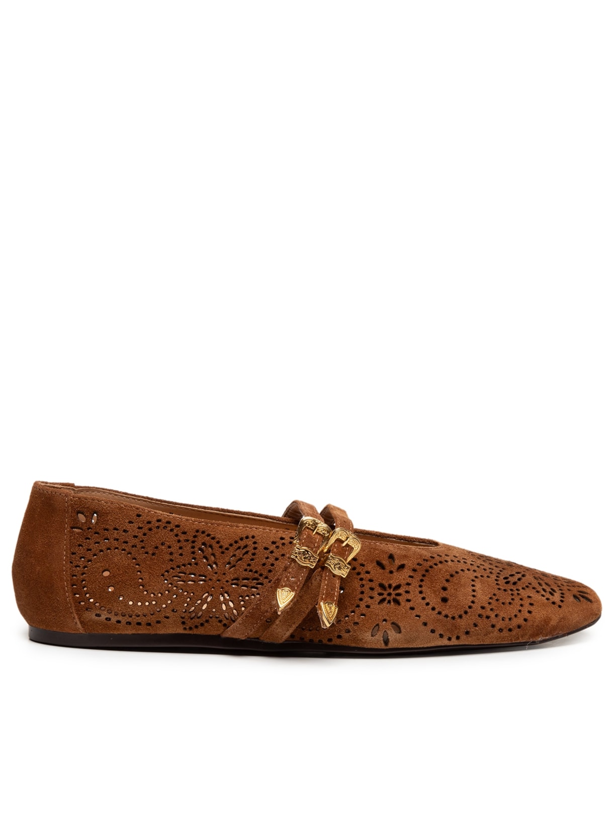 Sapatilha Feminina Camurça - Marrom