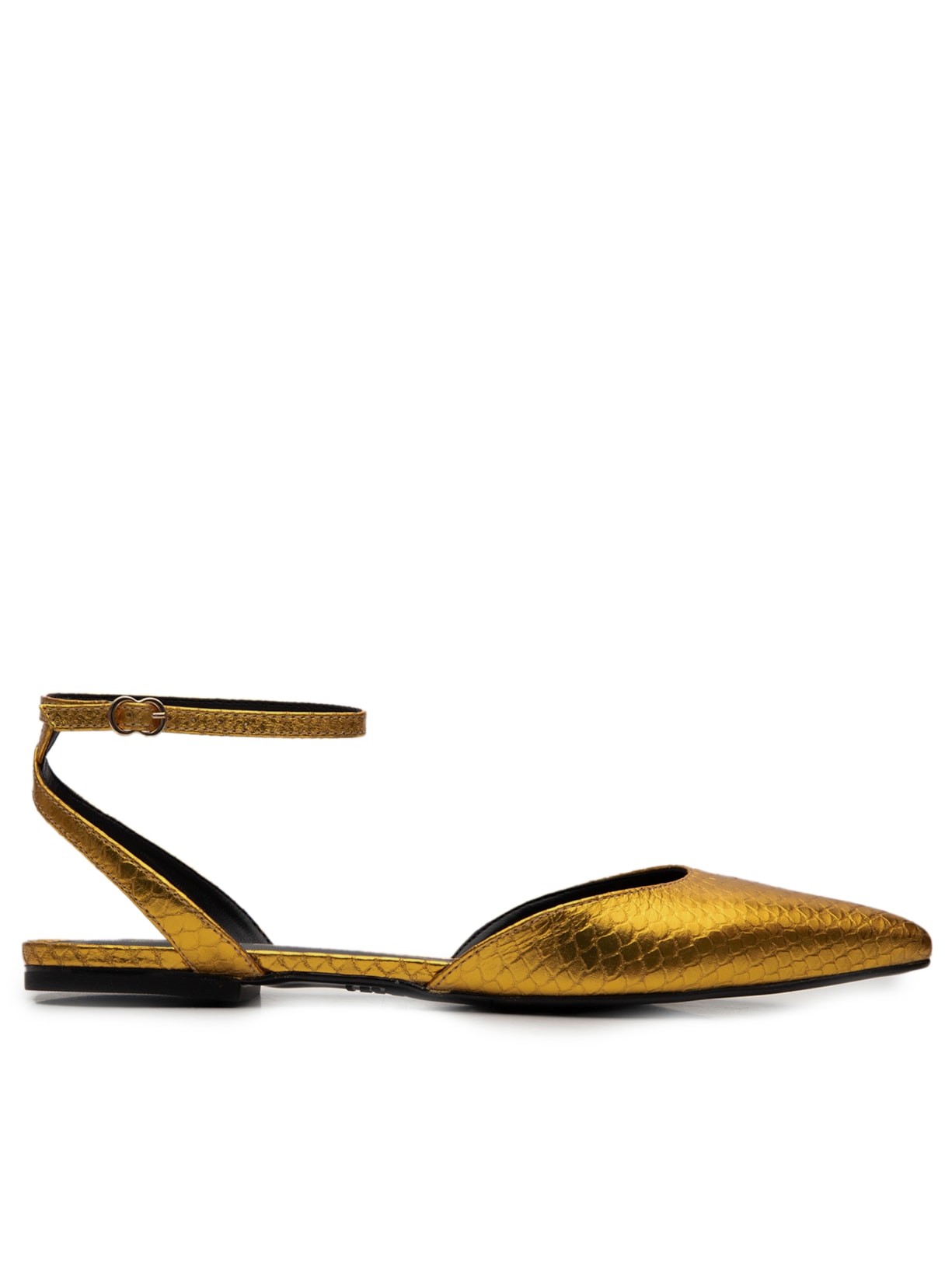 Sapatilha Feminina Cobra Metal - Dourado