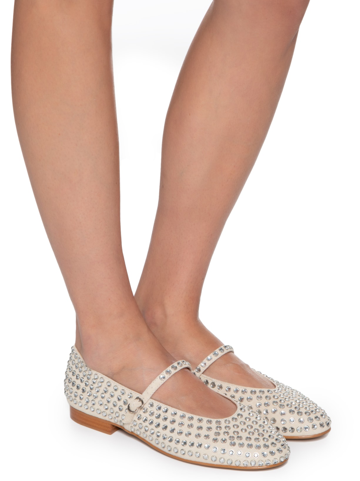 Sapatilha Feminina Cristais Off White Luiza Barcelos