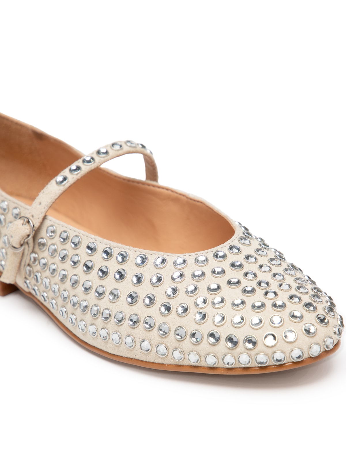 Sapatilha Feminina Cristais Off White Luiza Barcelos