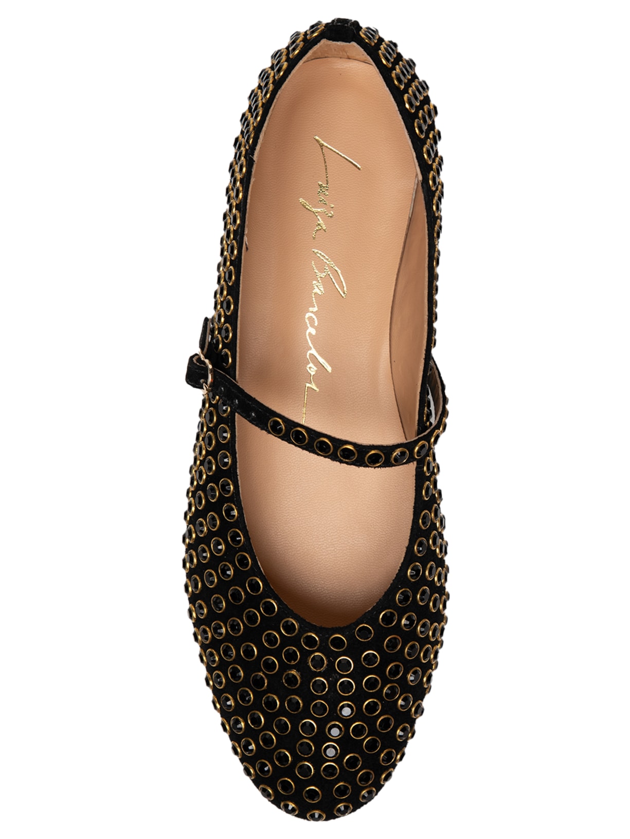 Sapatilha Feminina Cristais Preto  Luiza Barcelos