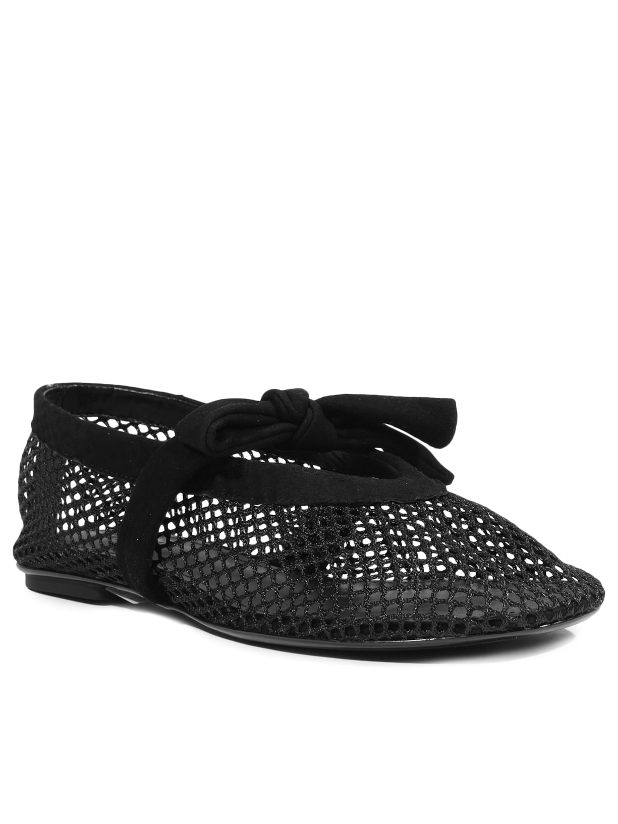 Sapatilha Feminina Lucienne Bico Redondo Preto Schutz
