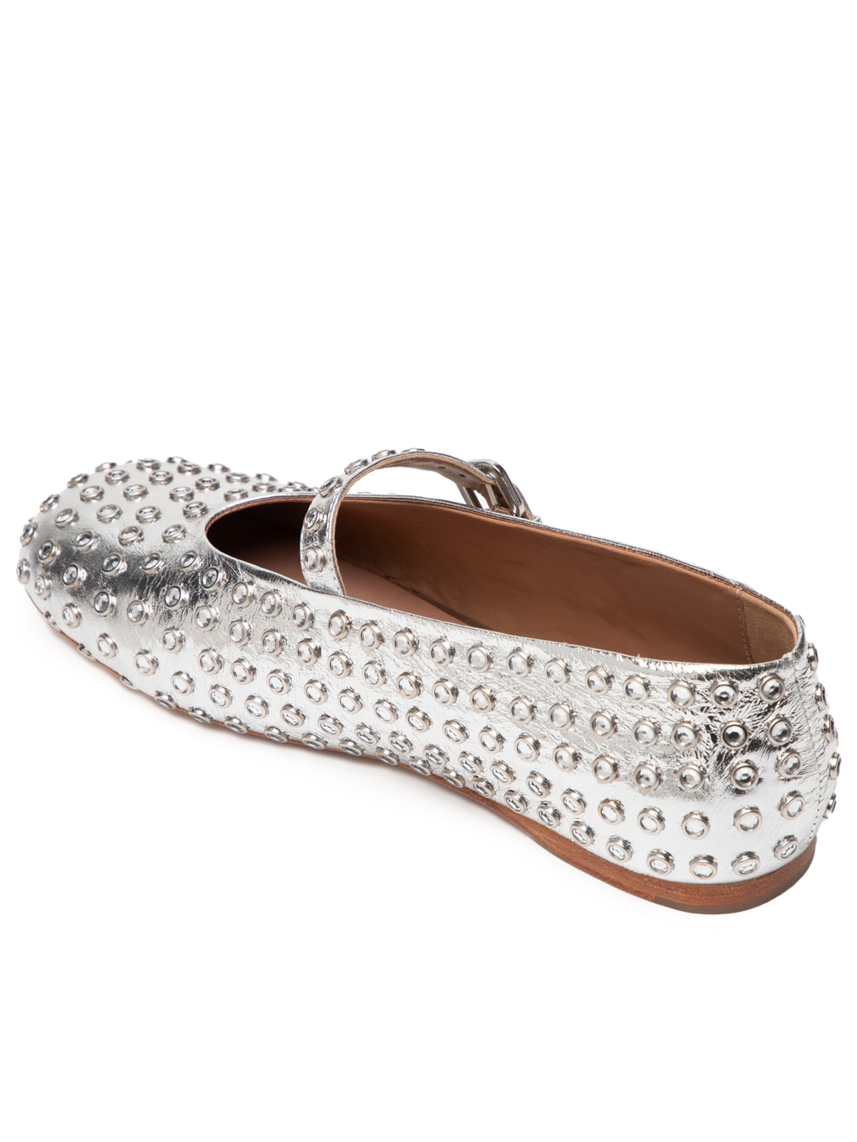 Sapatilha Feminina Metal Bala Prata Vicenza