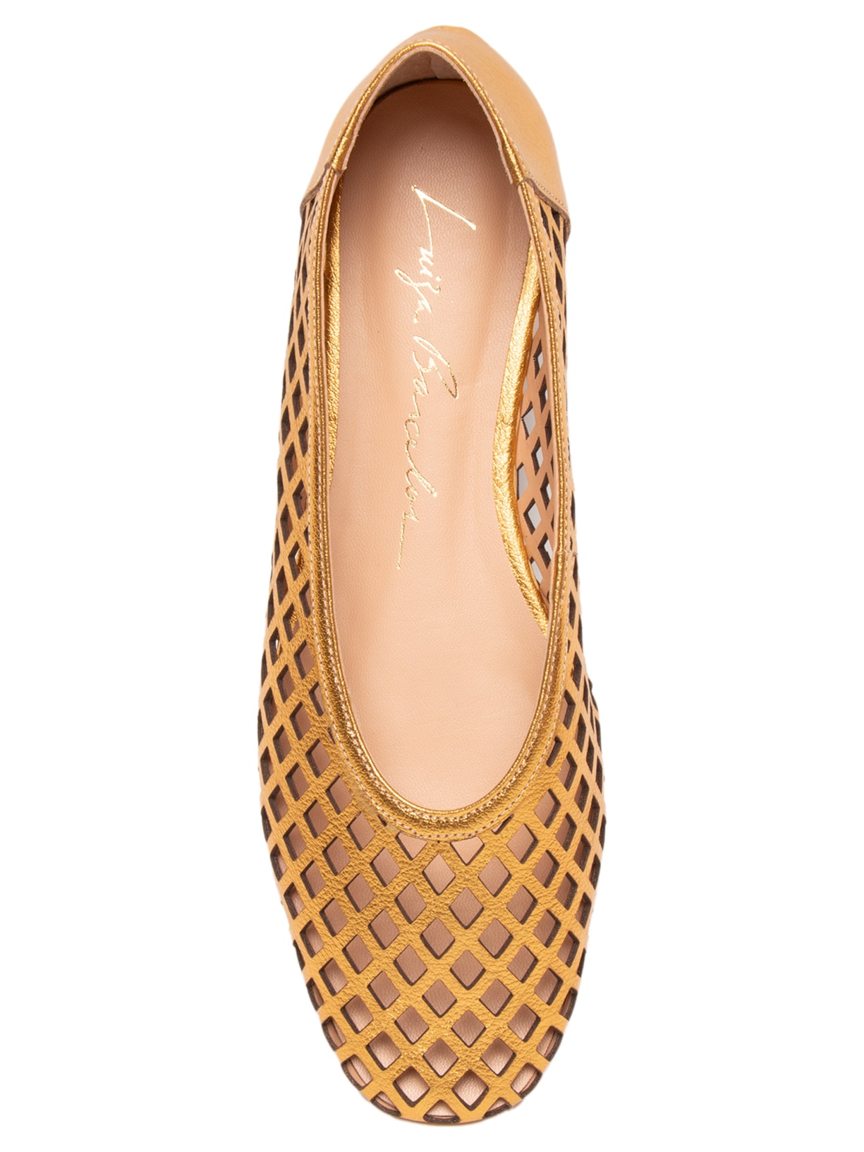 Sapatilha Feminina Metal Leather Dourado Luiza Barcelos