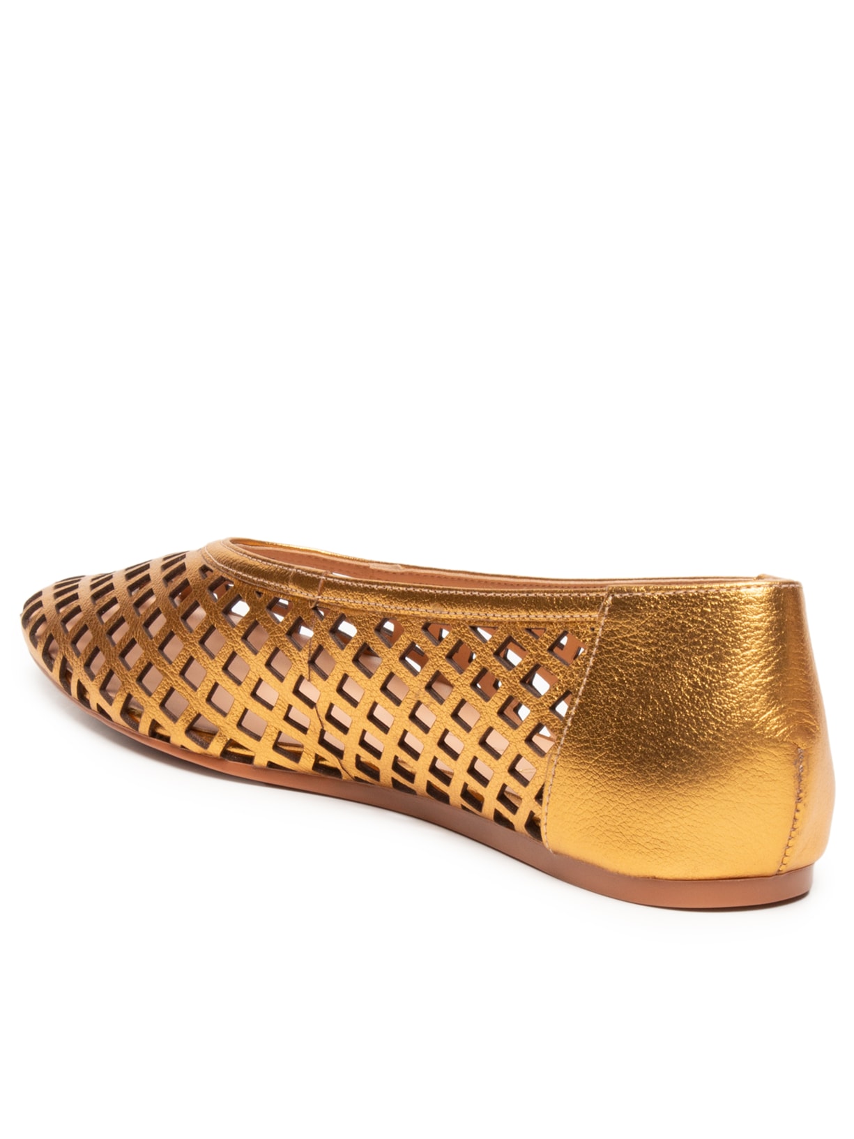 Sapatilha Feminina Metal Leather Dourado Luiza Barcelos