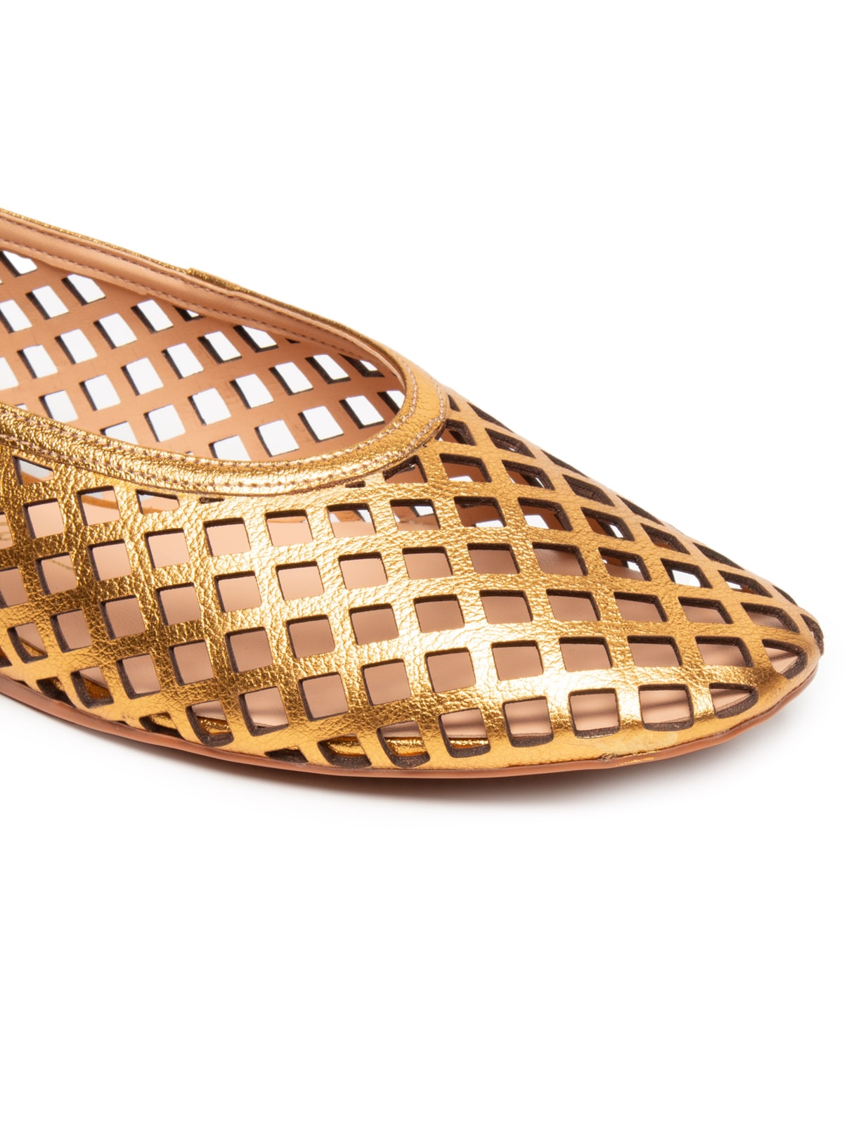 Sapatilha Feminina Metal Leather Dourado Luiza Barcelos