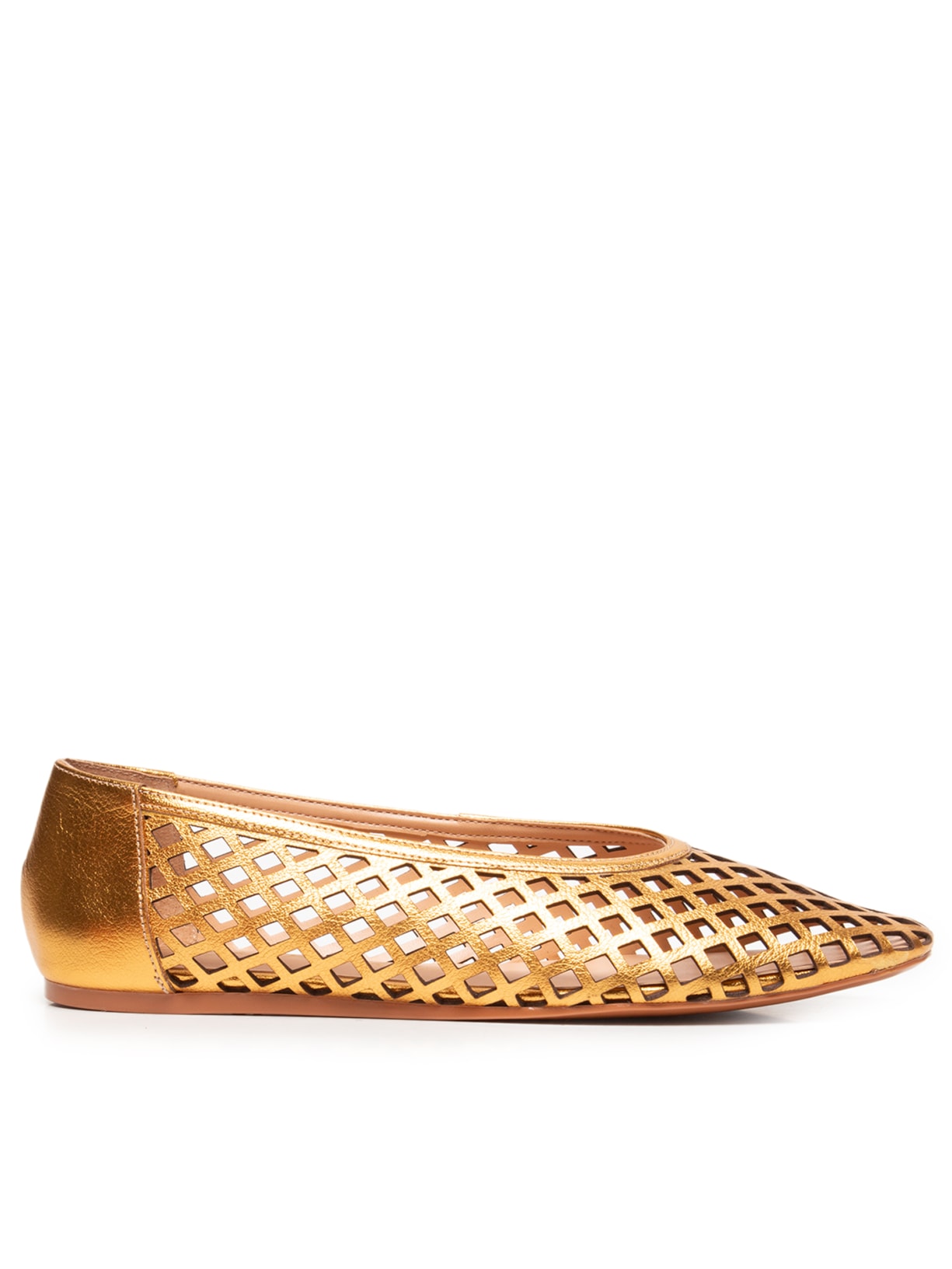 Sapatilha Feminina Metal Leather - Dourado