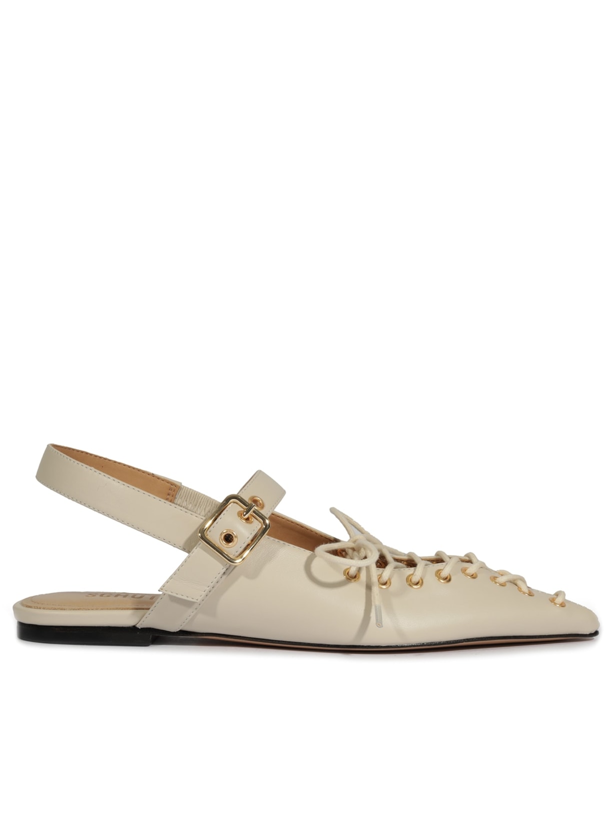 Sapatilha Feminina Sabrine Couro - Branco