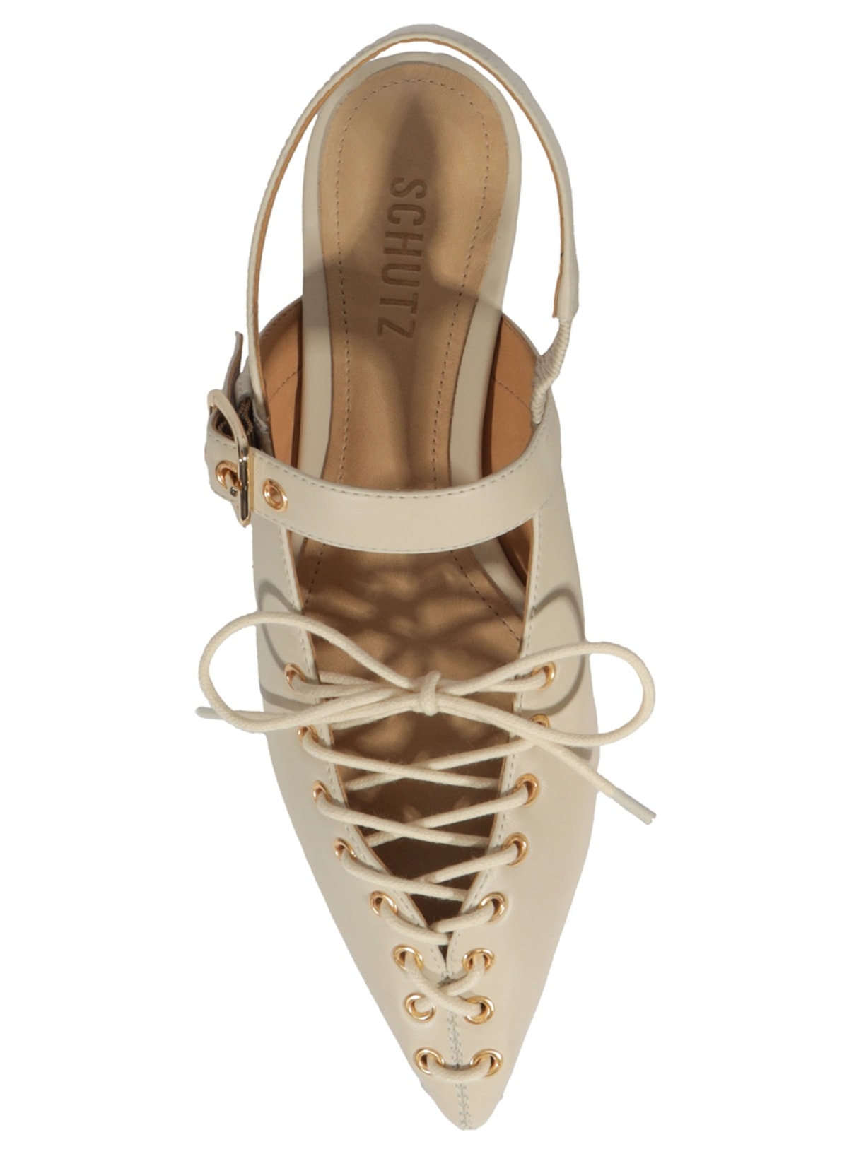 Sapatilha Feminina Sabrine Couro Branco Schutz