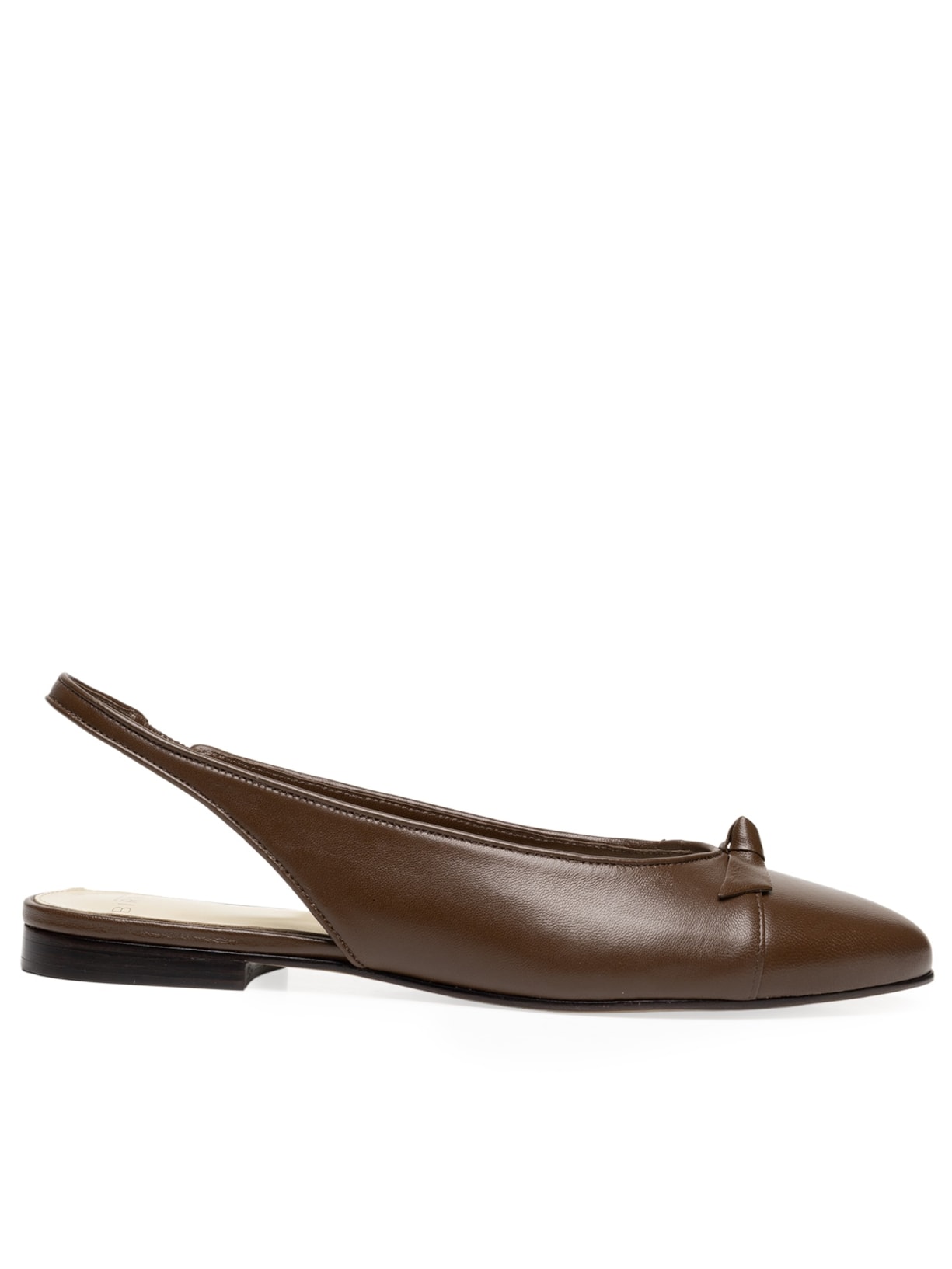 Sapatilha Feminina Slim Clarita Sling Flat Marrom Alexandre Birman