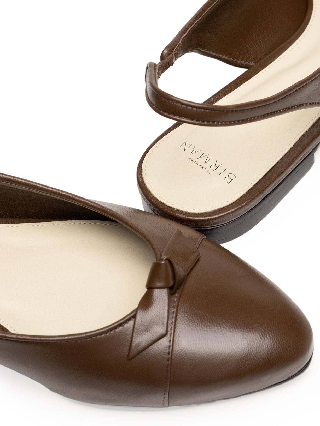 Sapatilha Feminina Slim Clarita Sling Flat Marrom Alexandre Birman