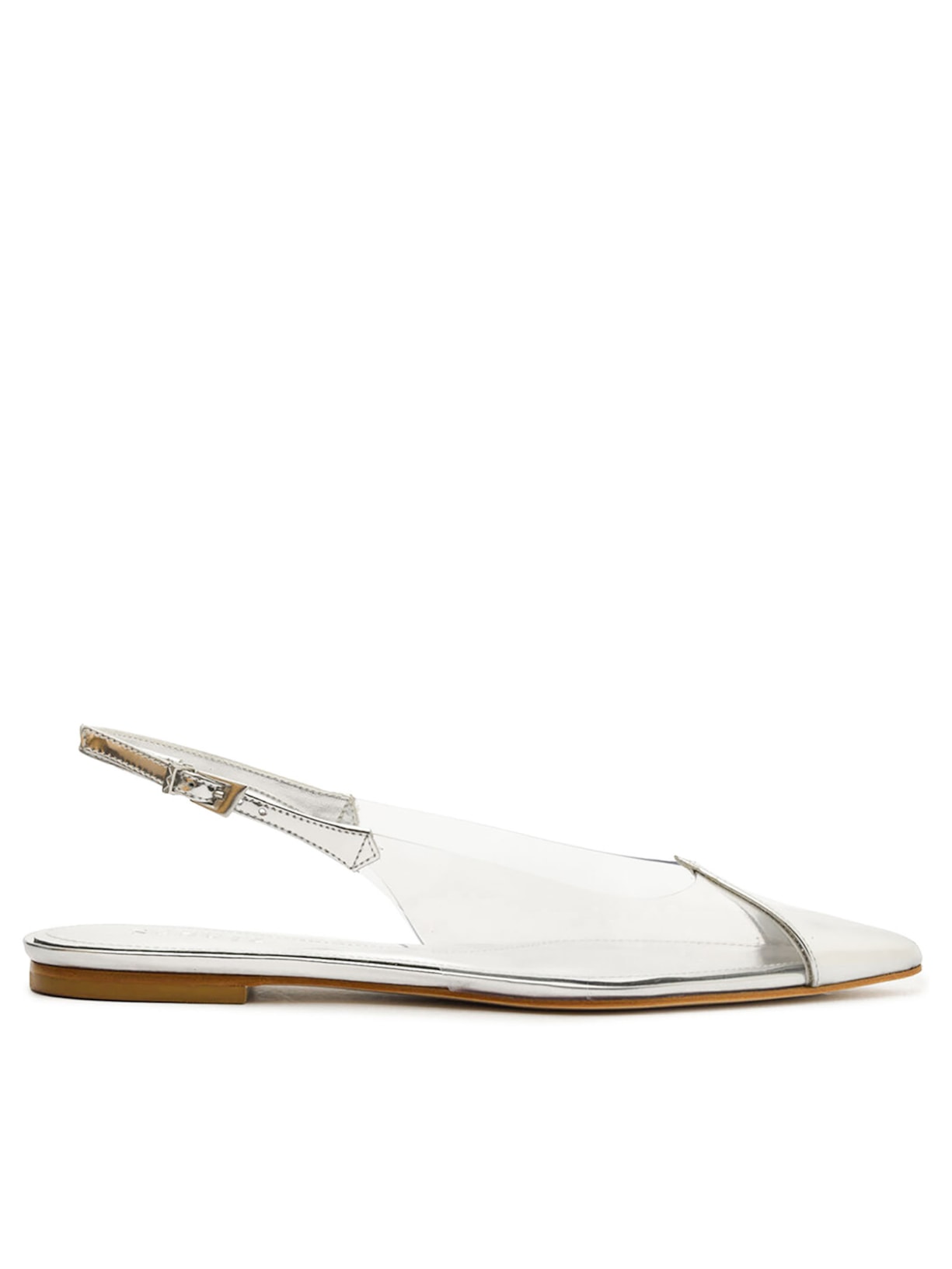 Sapatilha Feminina Slingback - Prata