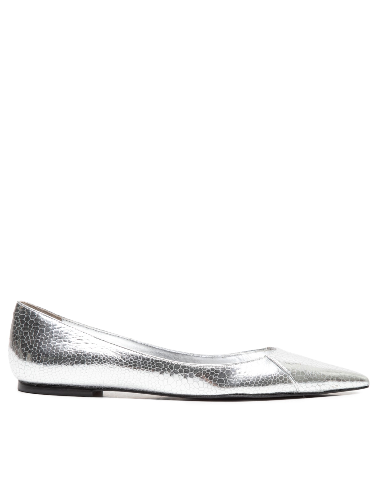 Sapatilha Feminina Snake Metal - Prata