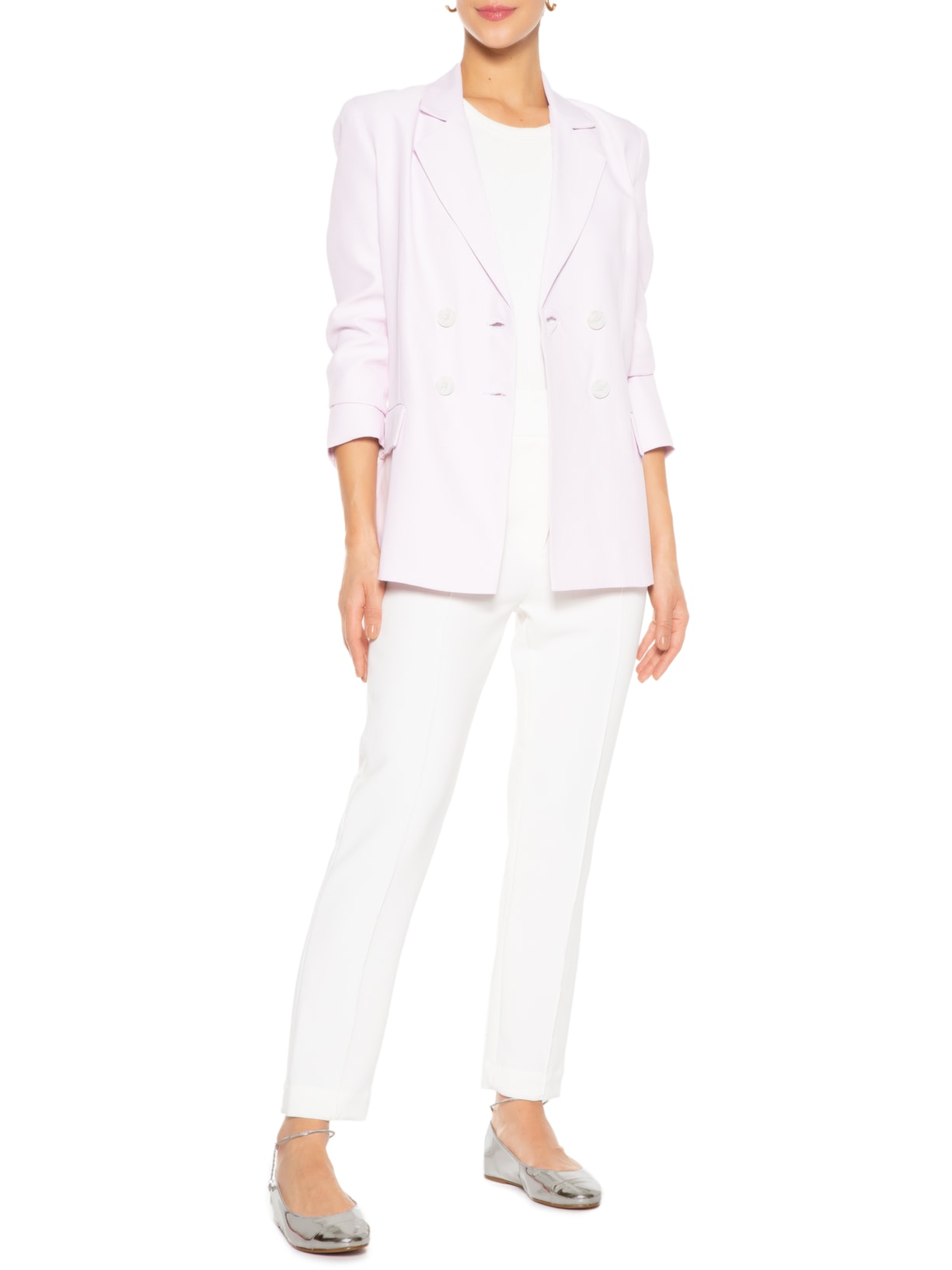 Sapatilha Feminina Spechio Couro Prata Schutz