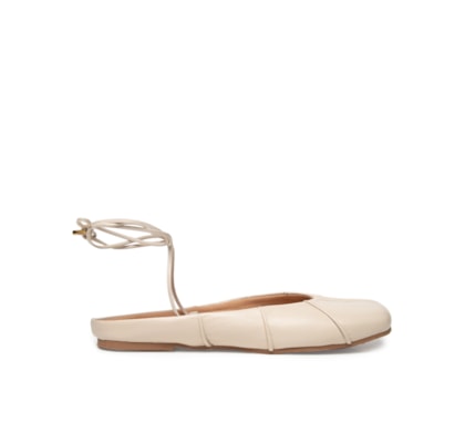 Sapatilha Feminina Tabi Em Couro - Off White