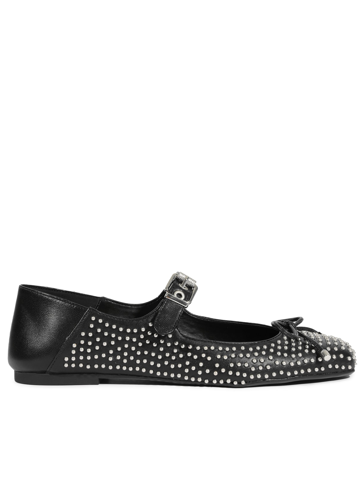 Sapatilha Feminina Tachas Metálicas - Preto