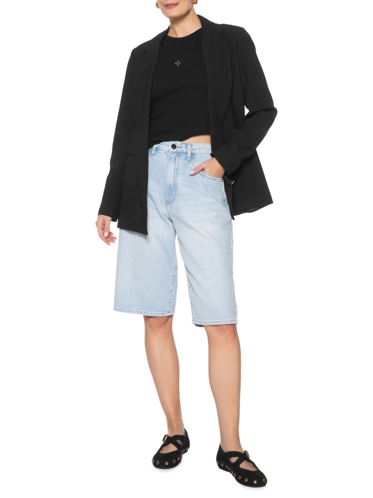 Sapatilha Feminina Tachas Preto Schutz