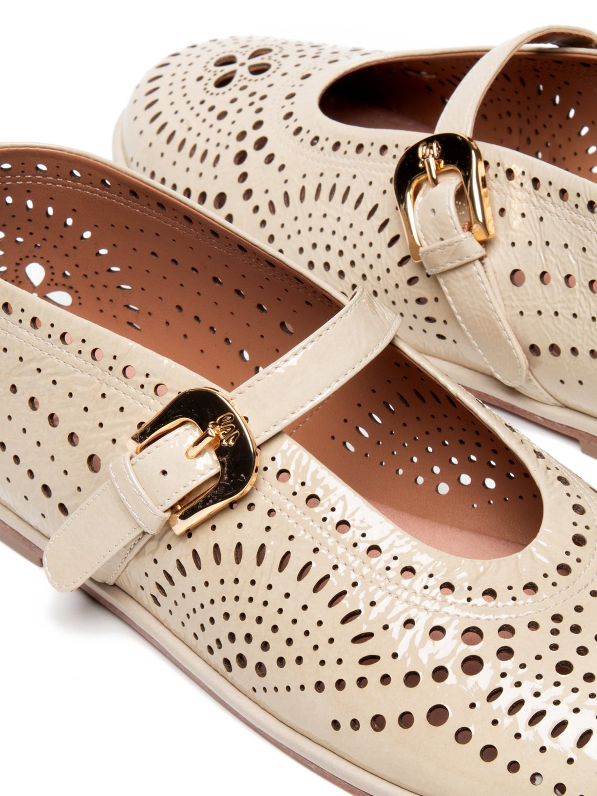 Sapatilha Feminina Verniz Artemis Bege Vicenza