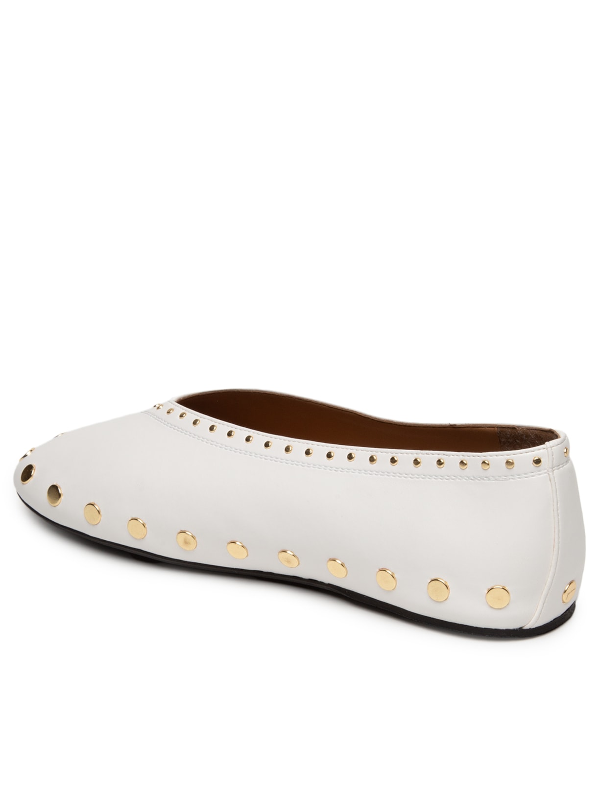 Sapatilha Jenny Ballerina Nappa Off White Ganni