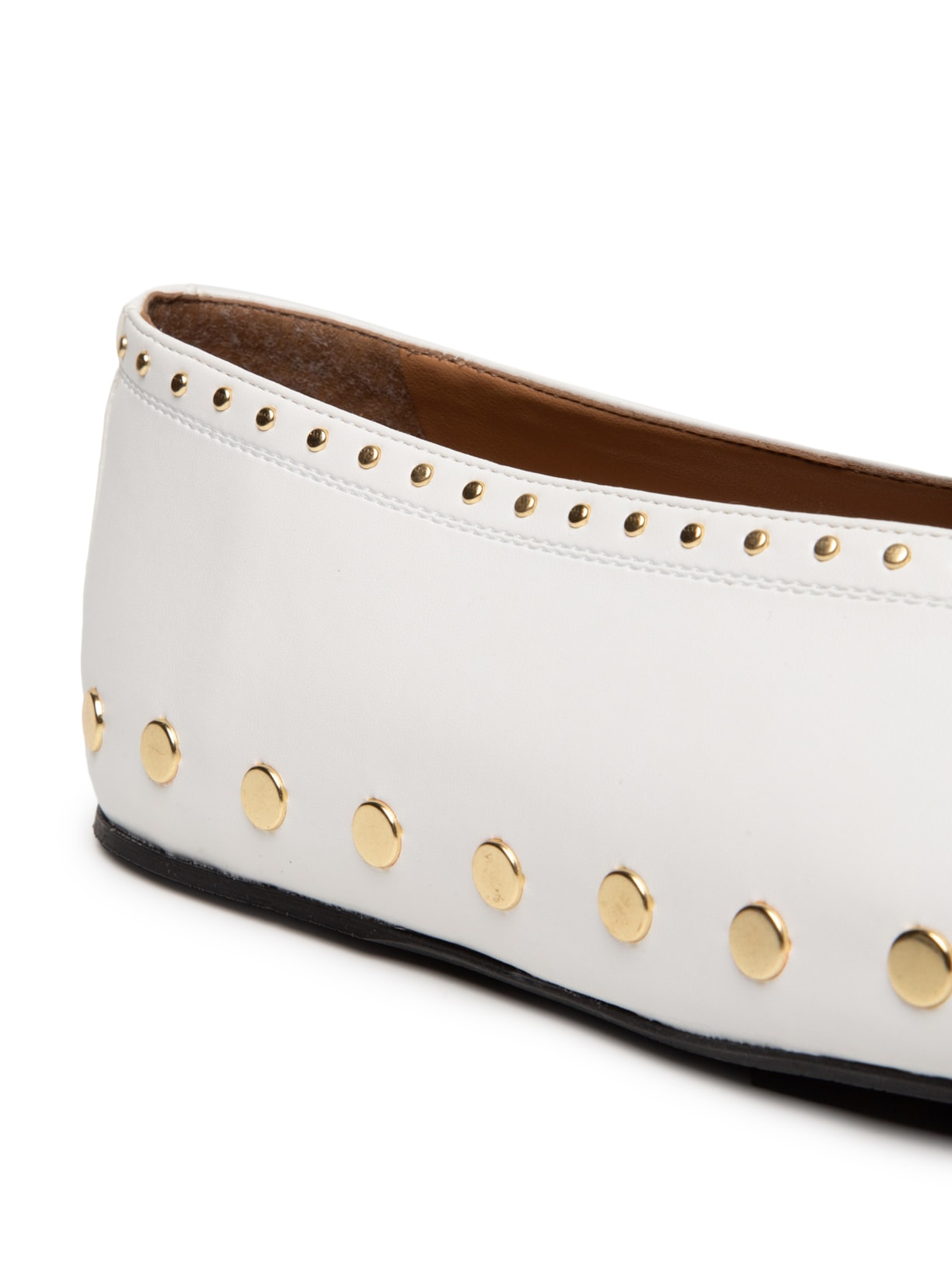 Sapatilha Jenny Ballerina Nappa Off White Ganni