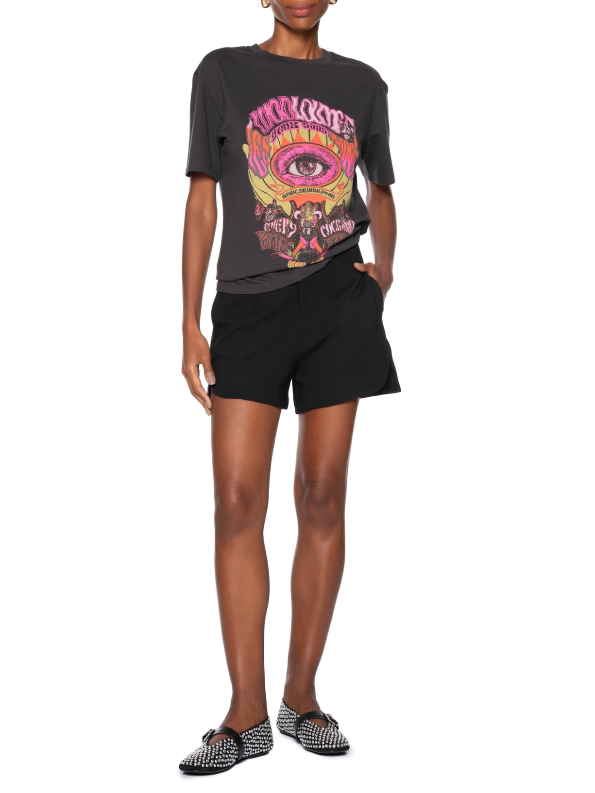 Sapatilha Sabrina Studs Preto Schutz