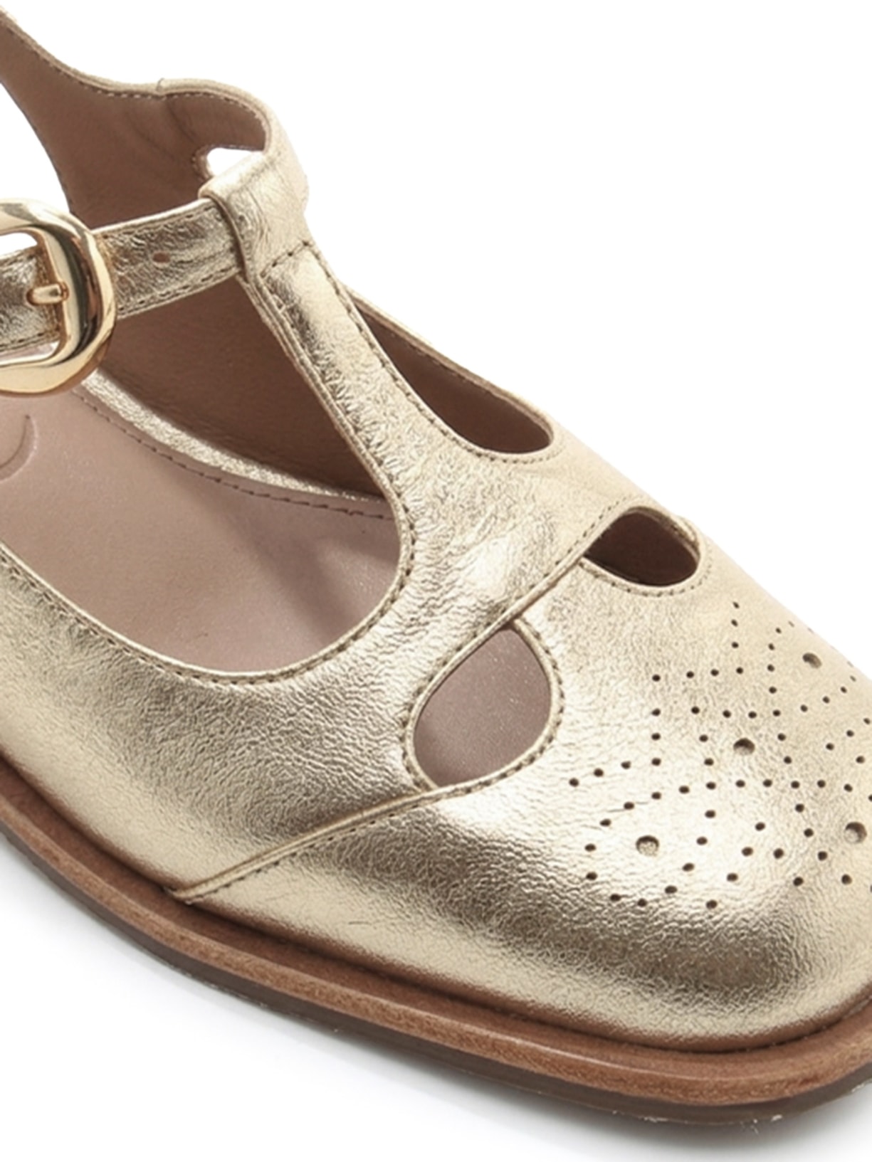 Sapatilha  Slingback Feminina Lenna – Dourado Vicenza