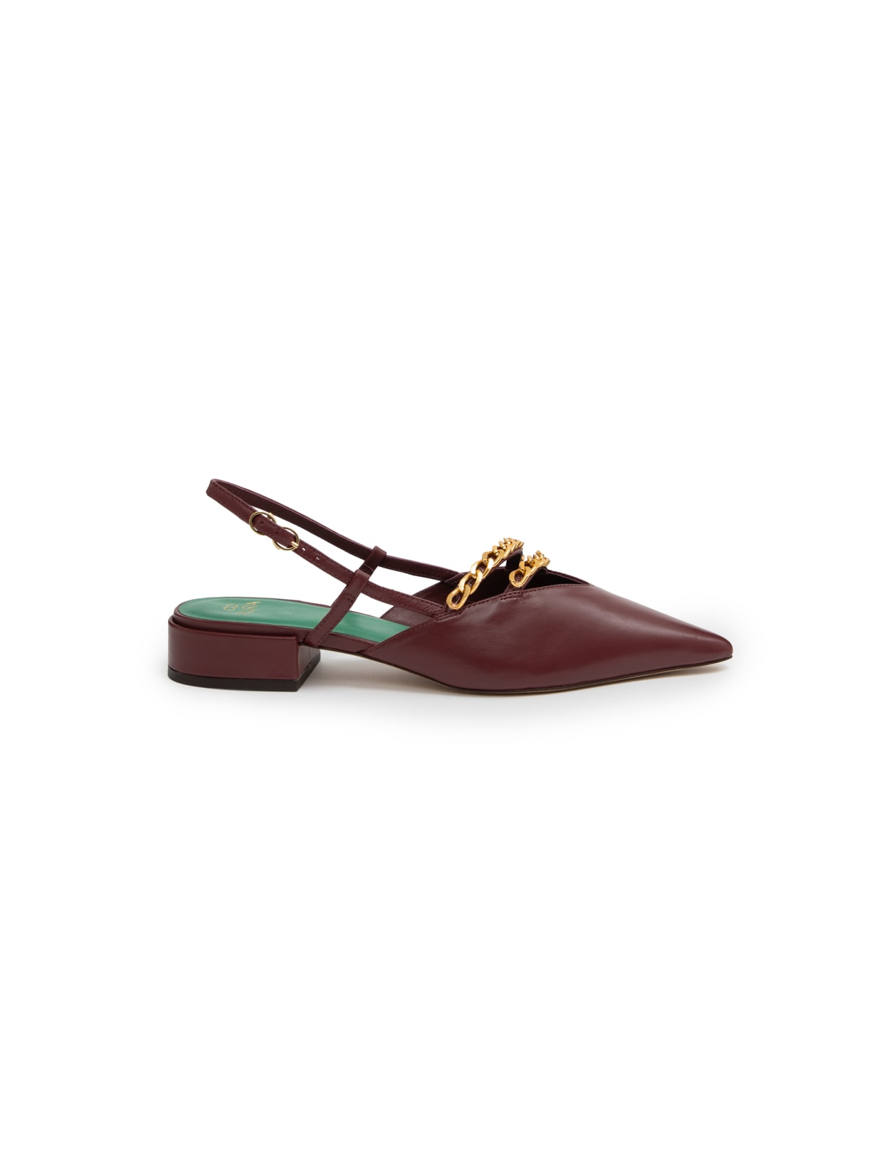 Sapatilha Slingback Sofia Correntes Cereja
