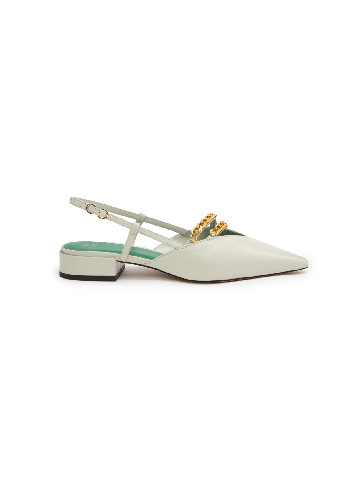 Sapatilha Slingback Sofia Correntes Gelo