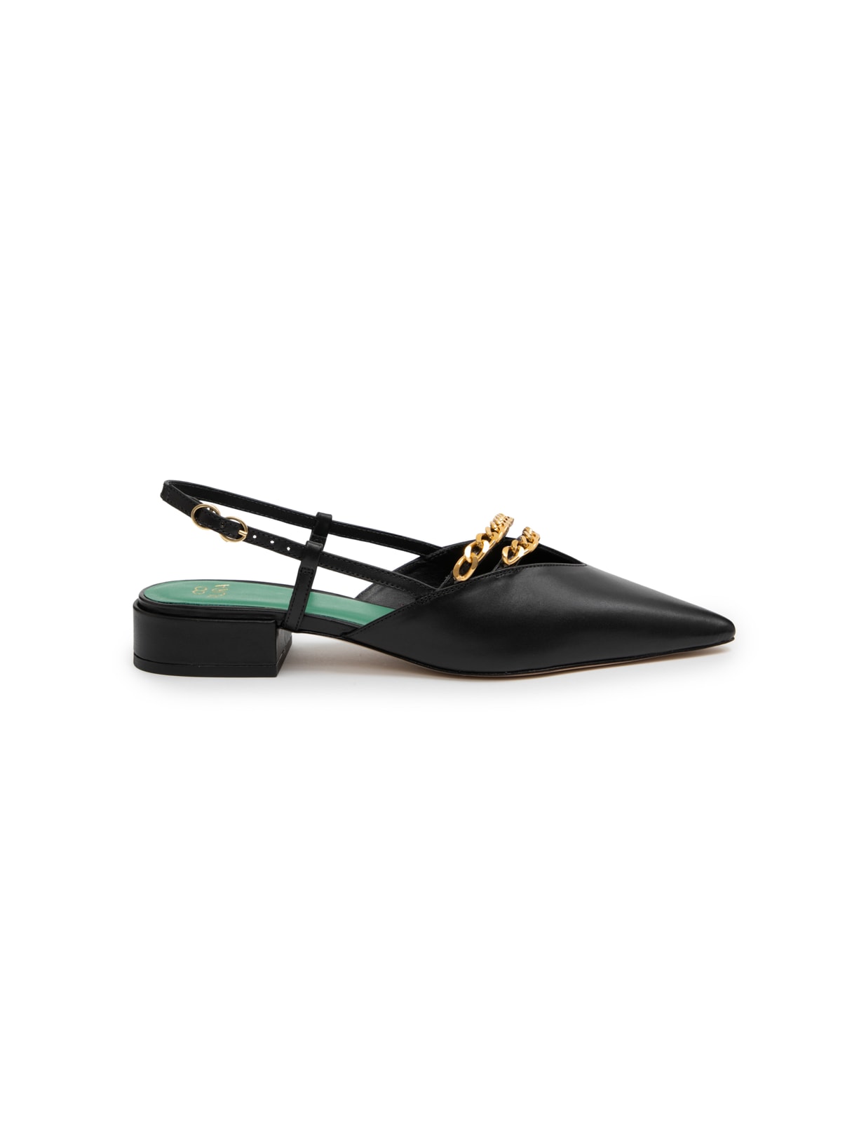 Sapatilha Slingback Sofia Correntes Preto