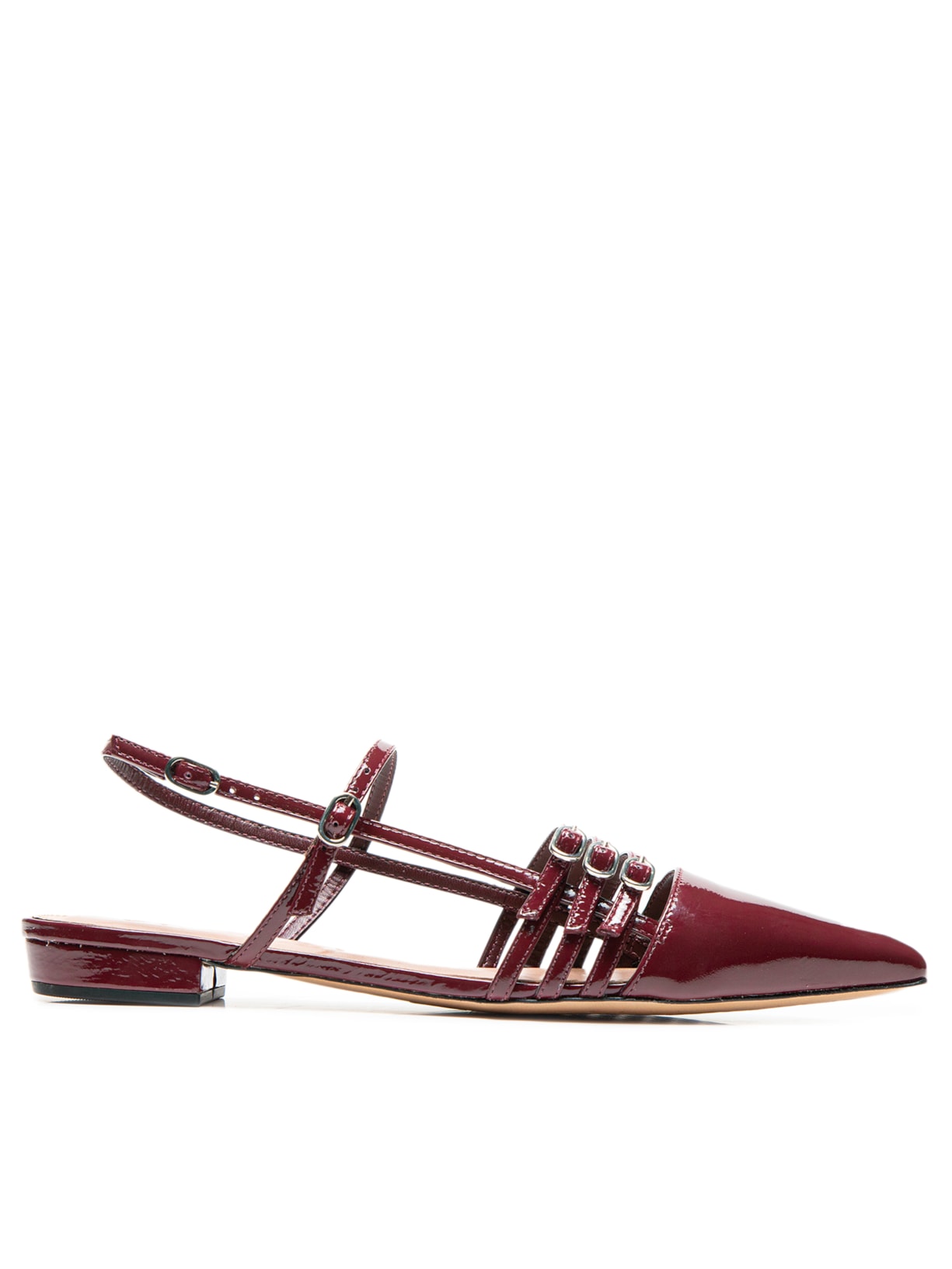Sapatilha Slingback Verniz Show - Vinho