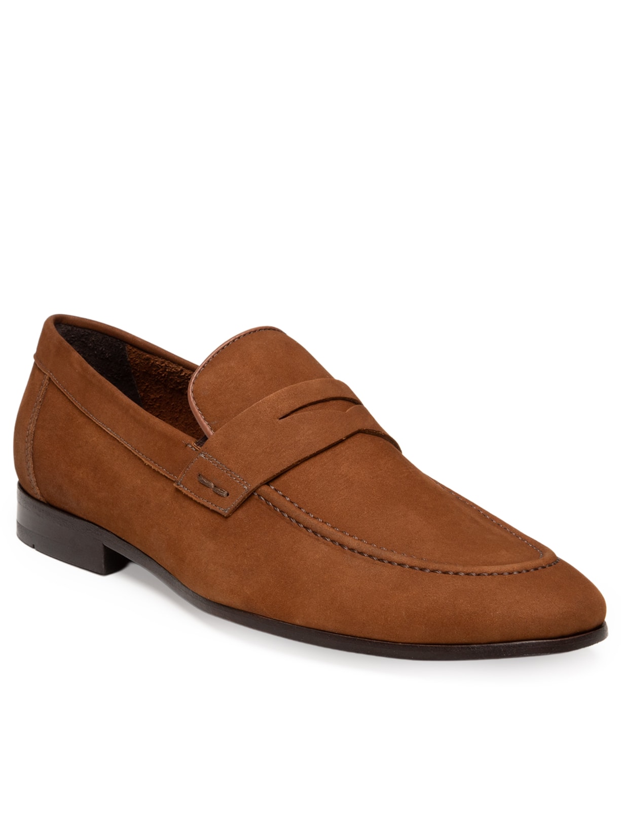 Sapato Camurça Masculino Mocassim Com Gravata Caramelo '2 Essential