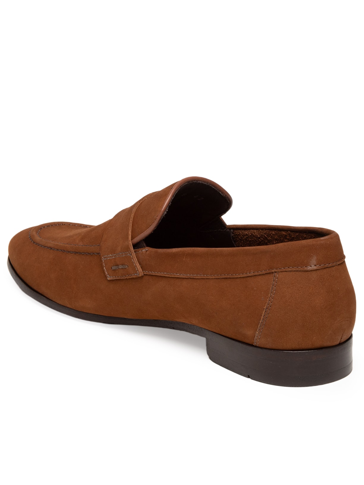 Sapato Camurça Masculino Mocassim Com Gravata Caramelo '2 Essential