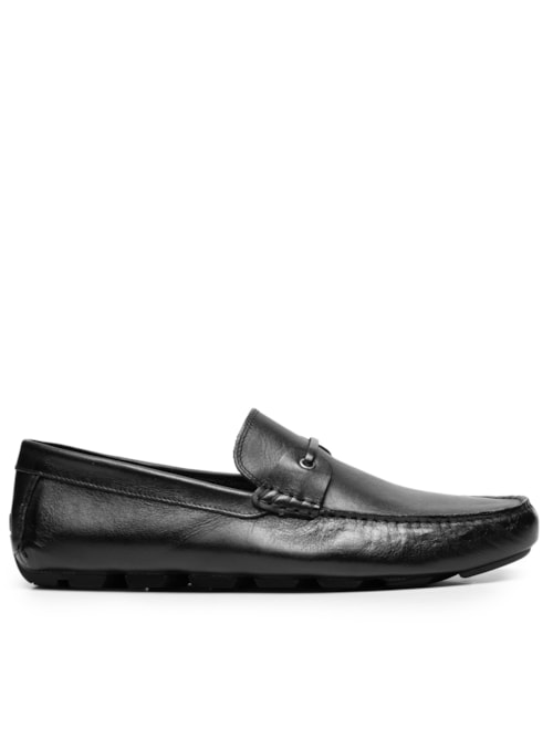 Sapato Couro Masculino Com Gravata - Preto