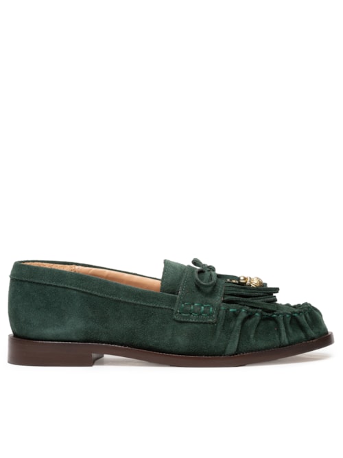 Sapato Feminino Camurção - Verde