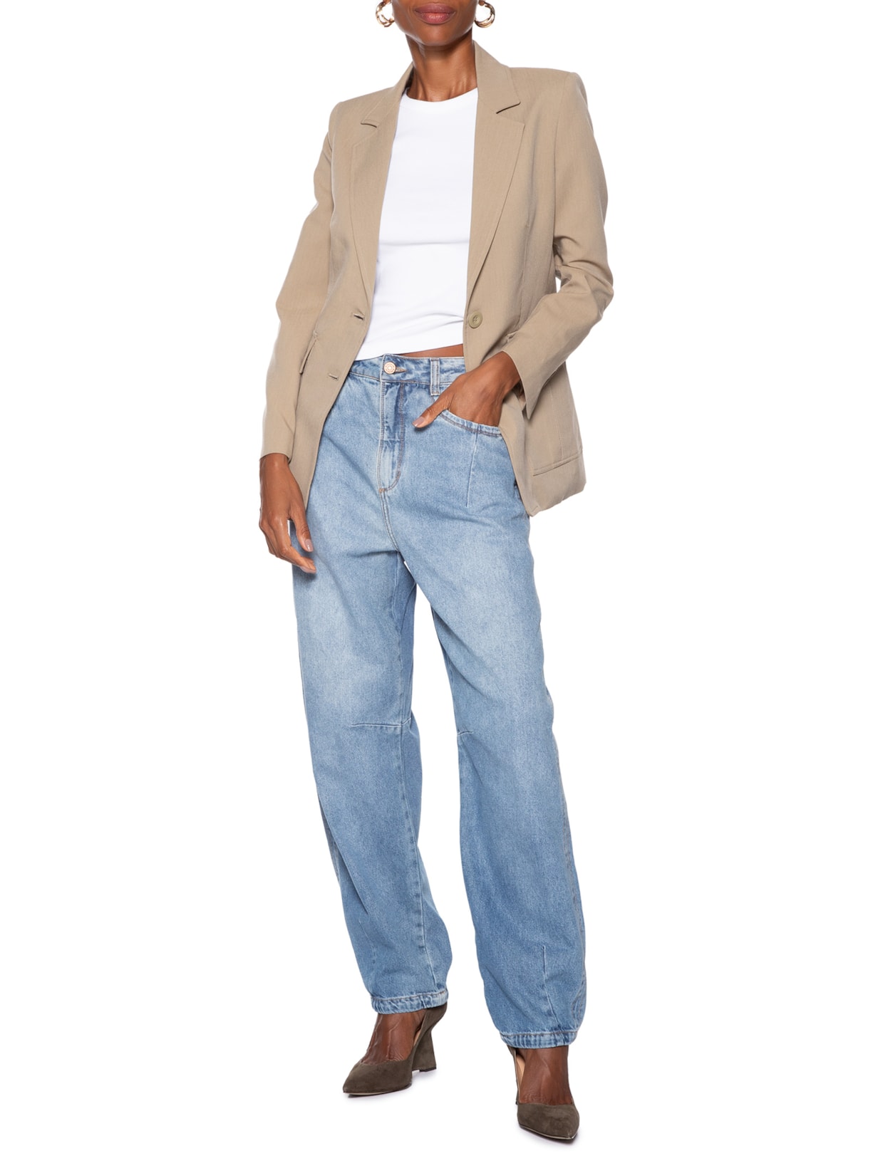 Sapato Feminino Caprino Marrom Luiza Barcelos