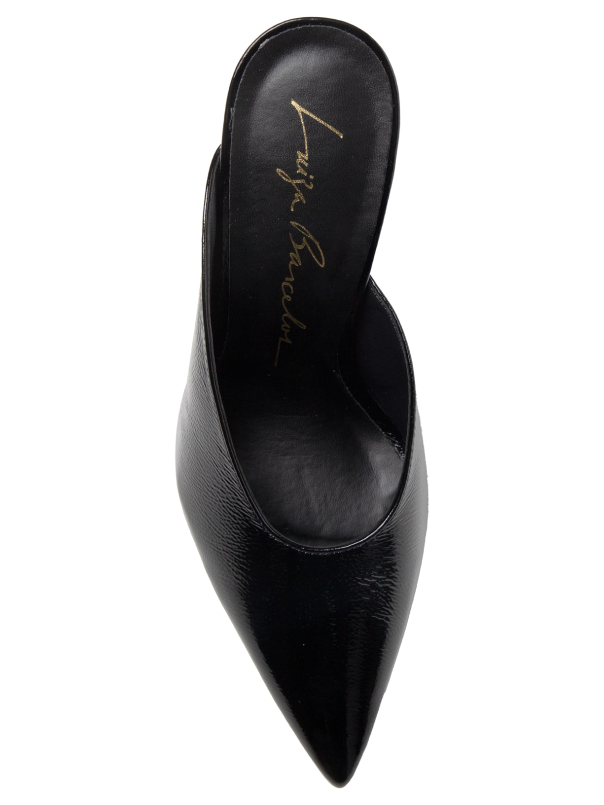 Sapato Feminino Couro Verniz Show Preto Luiza Barcelos