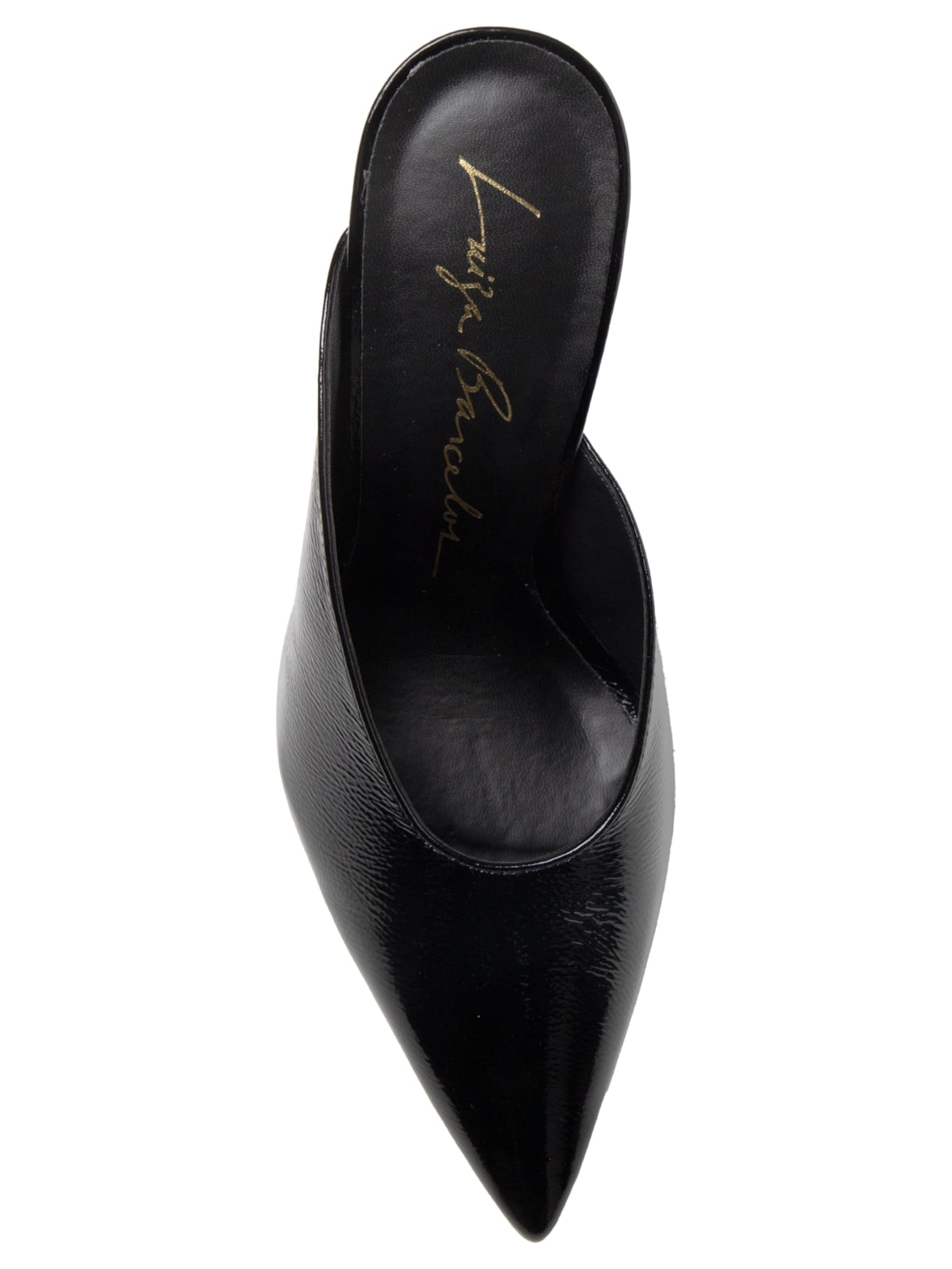 Sapato Feminino Couro Verniz Show Preto Luiza Barcelos