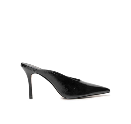 Sapato Feminino Couro Verniz Show - Preto