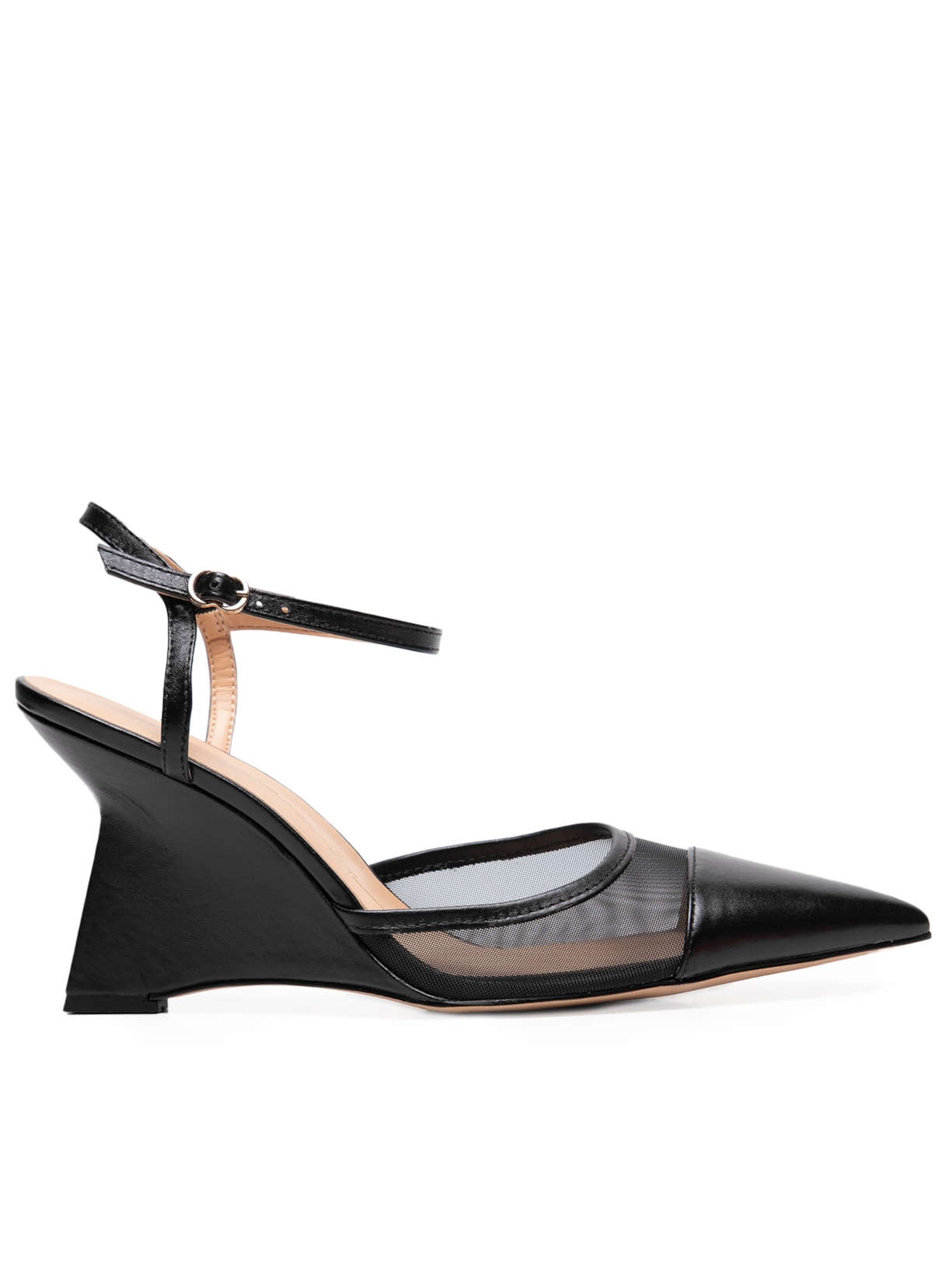 Sapato Feminino Grease Tela Gabi - Preto