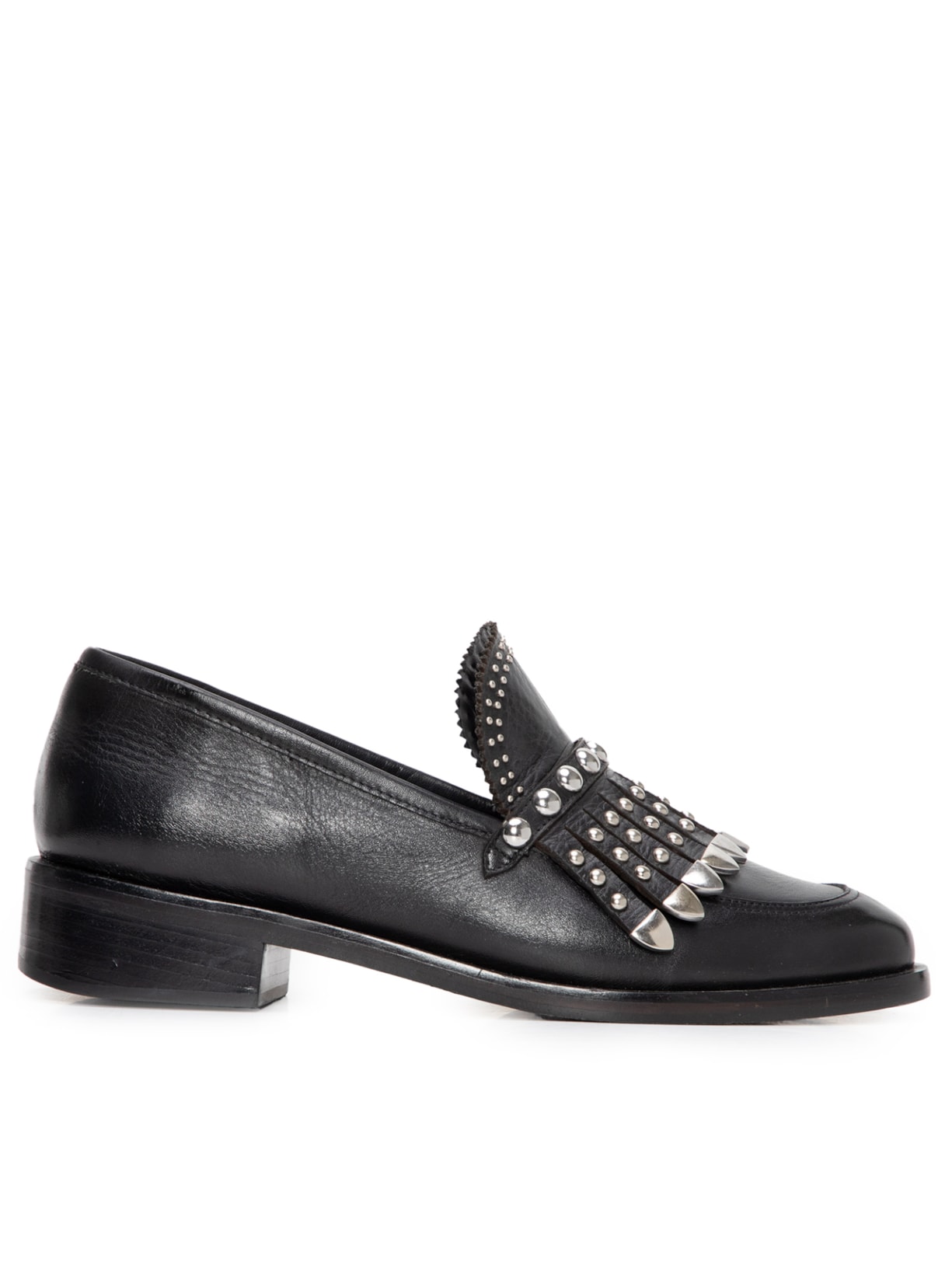 Sapato Feminino Loafer Couro Mica - Preto