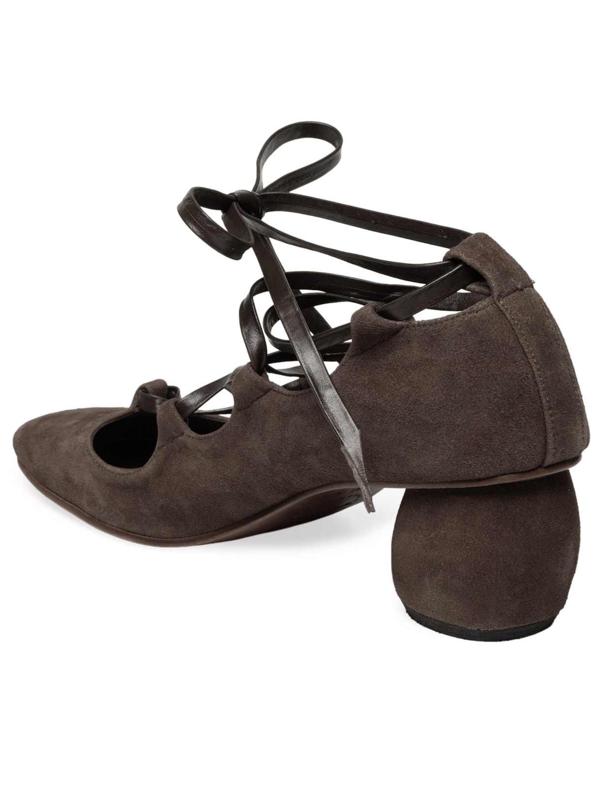 Sapato Feminino Margot Camurça Marrom Manolita