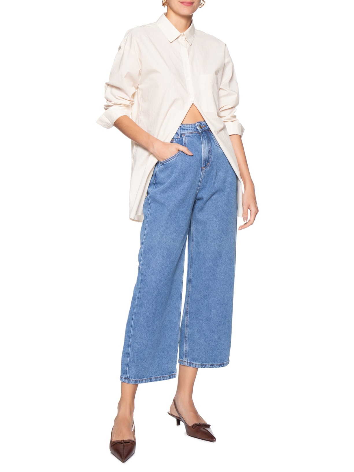 Sapato Feminino Mogno Marrom Luiza Barcelos