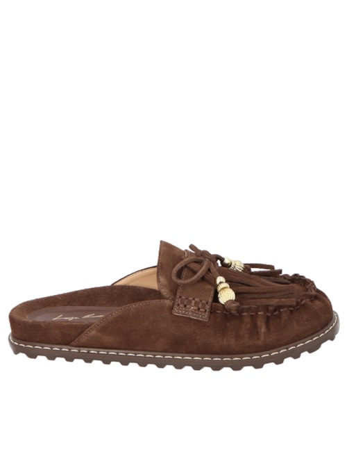 Sapato Feminino Mule Camurça - Marrom